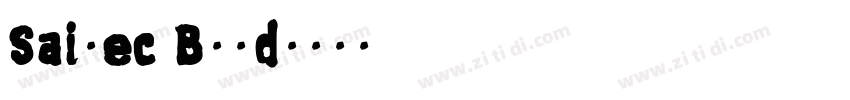 Sailec Bold字体转换